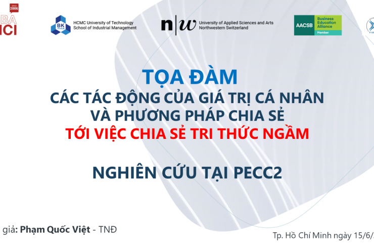 Tọa đàm Phương pháp chia sẻ tri thức tại PECC2