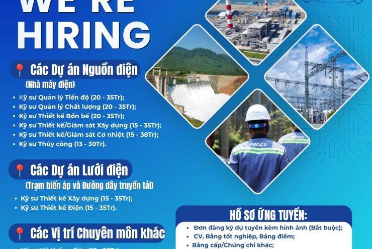 PECC2 TUYỂN DỤNG | CƠ HỘI GIA NHẬP VÀ NÂNG TẦM SỰ NGHIỆP