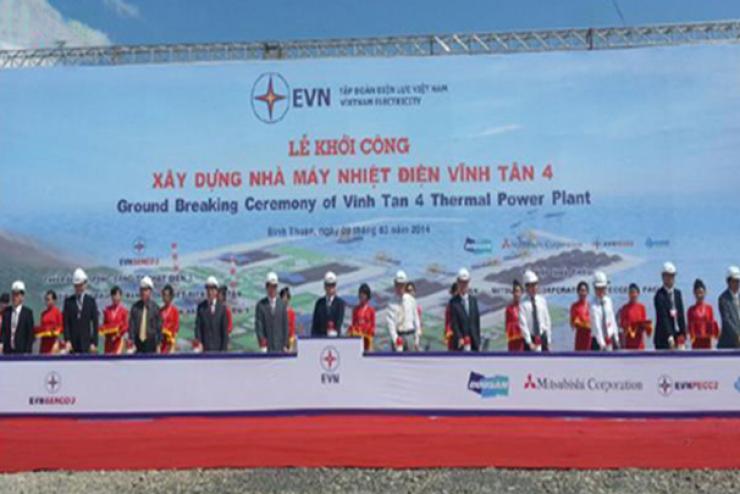 Deputy Prime Minister Hoang Trung Hai broke the Groundbreaking Ceremony for Vinh Tan 4 Thermal Power Plant Project.